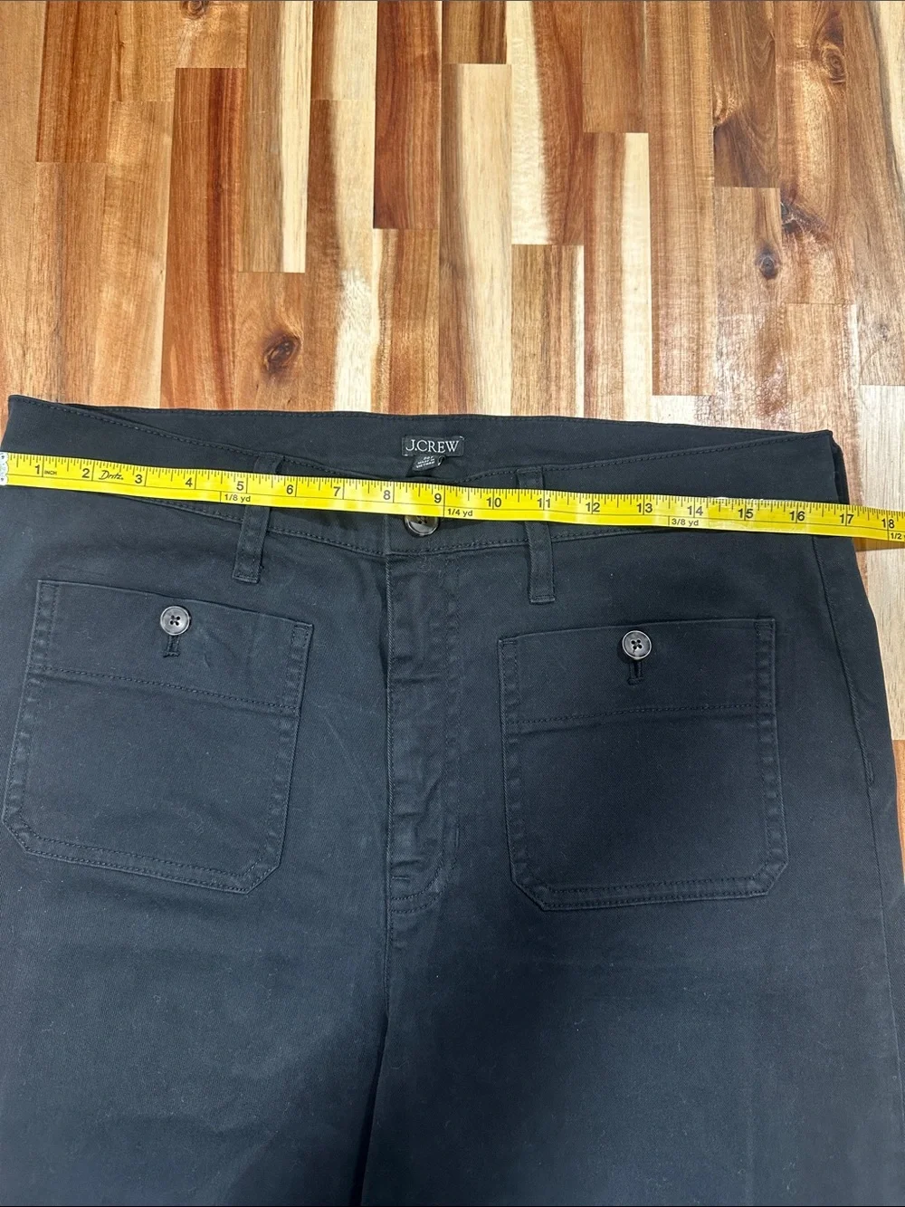 J. Crew Black Wide-Leg Jeans 573